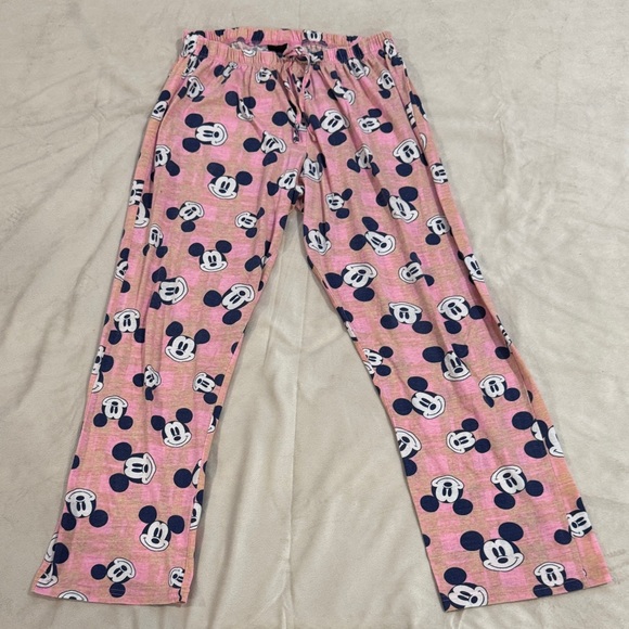 Women’s Pink Mickey Mouse Pajama Pants - Picture 1 of 3